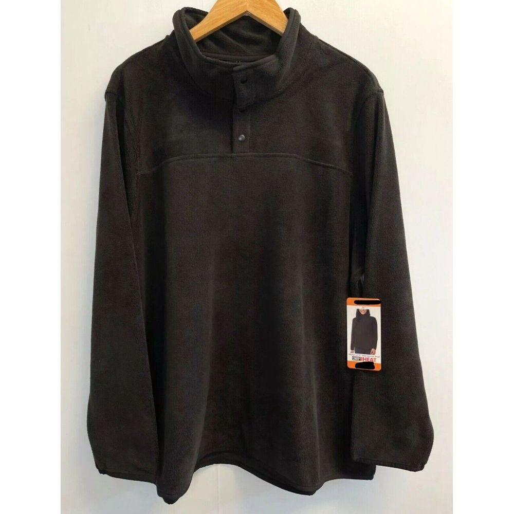 NEW 32 Degrees Women's Plus‎ 2X Snap Arctic Fleece Pullover Stretch Comfort Soft